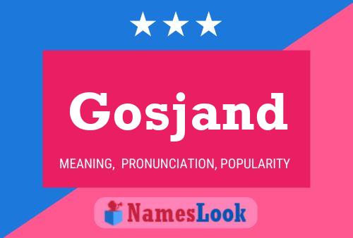 Póster del nombre Gosjand