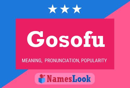 Póster del nombre Gosofu