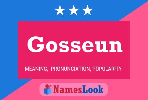 Póster del nombre Gosseun