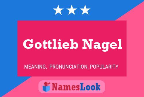 Póster del nombre Gottlieb Nagel