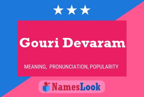 Póster del nombre Gouri Devaram