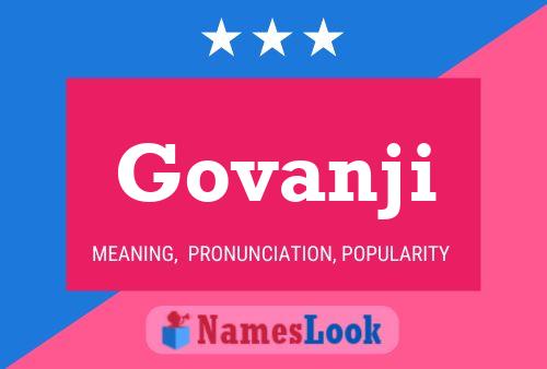 Póster del nombre Govanji