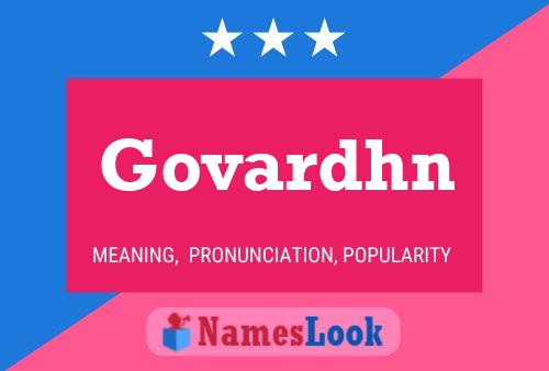 Póster del nombre Govardhn