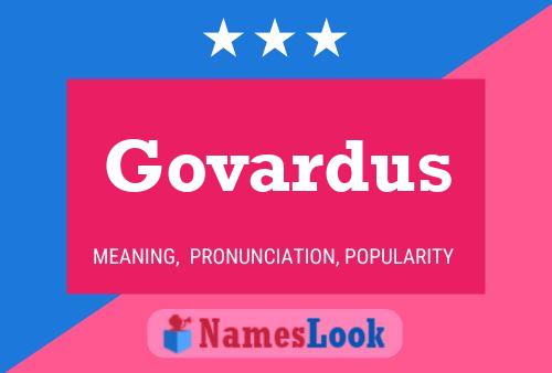 Póster del nombre Govardus