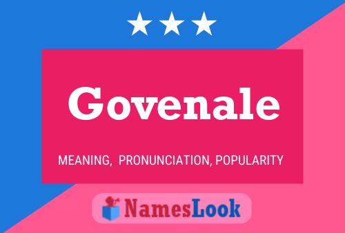 Póster del nombre Govenale