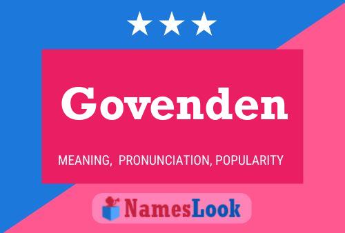 Póster del nombre Govenden