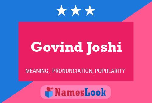 Póster del nombre Govind Joshi