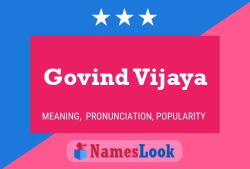 Póster del nombre Govind Vijaya