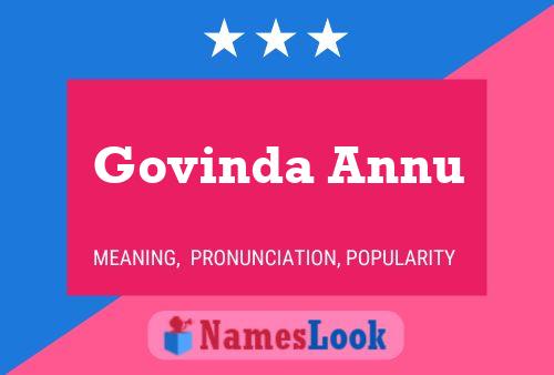 Póster del nombre Govinda Annu