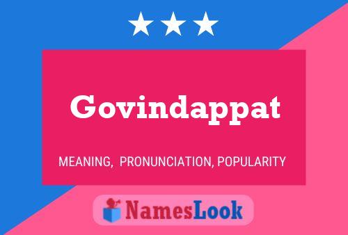 Póster del nombre Govindappat