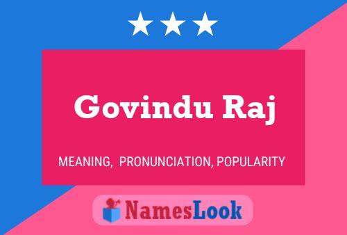 Póster del nombre Govindu Raj