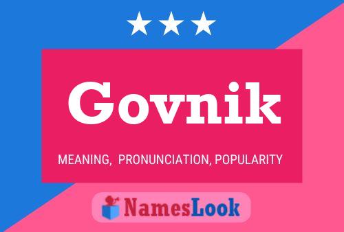 Póster del nombre Govnik