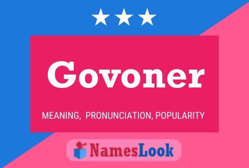 Póster del nombre Govoner