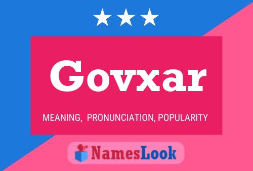 Póster del nombre Govxar