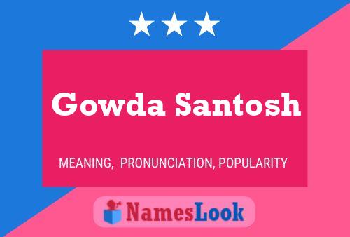 Póster del nombre Gowda Santosh