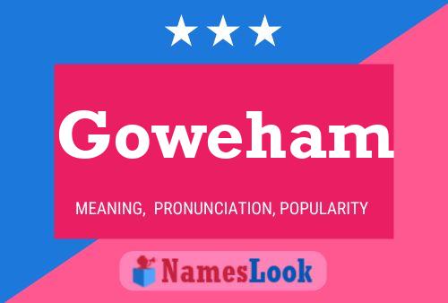 Póster del nombre Goweham