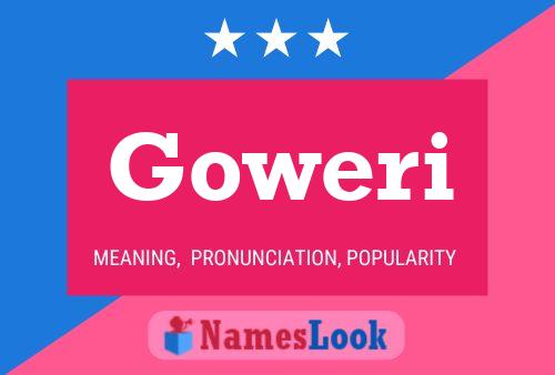 Póster del nombre Goweri