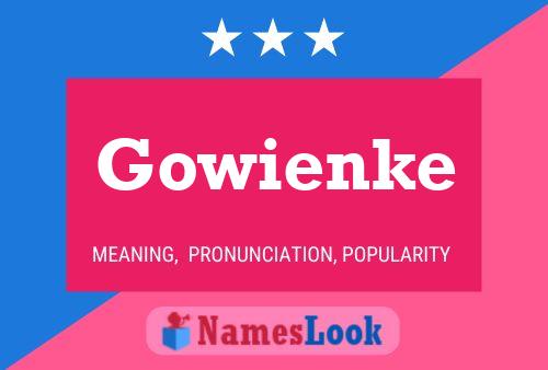 Póster del nombre Gowienke