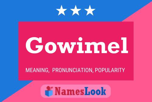 Póster del nombre Gowimel