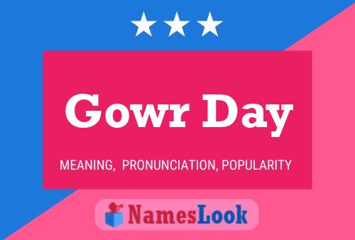 Póster del nombre Gowr Day