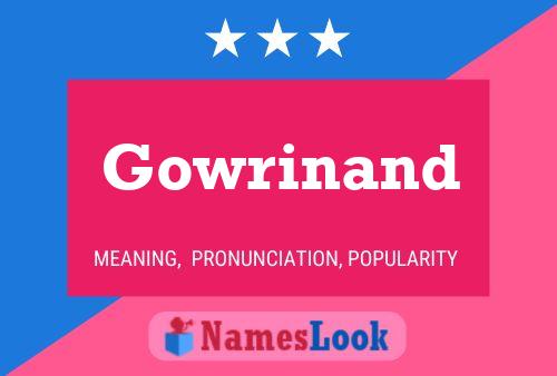 Póster del nombre Gowrinand