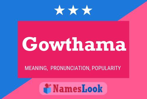 Póster del nombre Gowthama