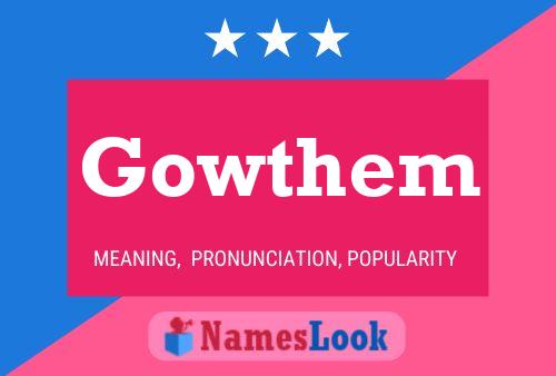 Póster del nombre Gowthem