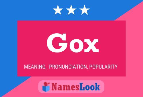 Póster del nombre Gox