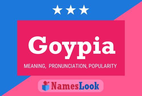 Póster del nombre Goypia