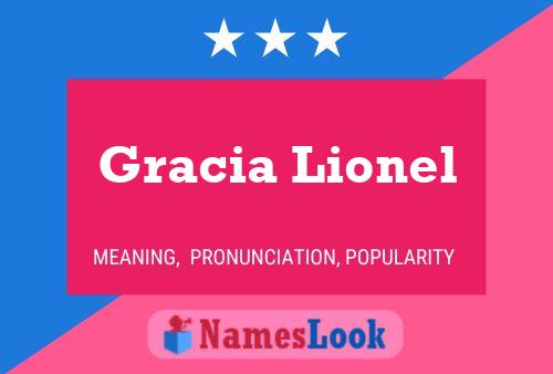 Póster del nombre Gracia Lionel