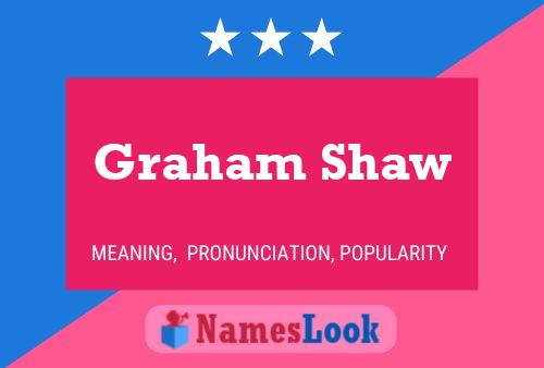 Póster del nombre Graham Shaw