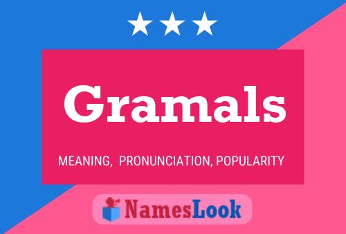 Póster del nombre Gramals