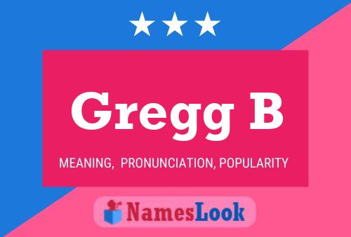 Póster del nombre Gregg B