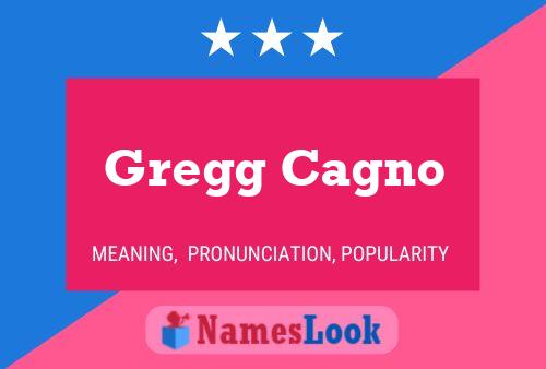 Póster del nombre Gregg Cagno