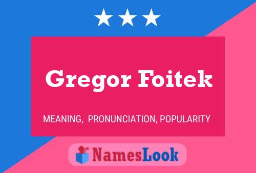 Póster del nombre Gregor Foitek