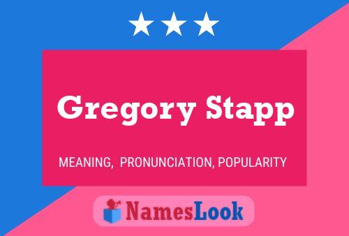 Póster del nombre Gregory Stapp