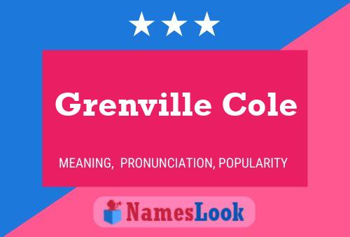 Póster del nombre Grenville Cole