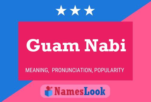 Póster del nombre Guam Nabi