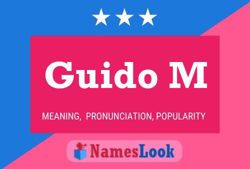 Póster del nombre Guido M