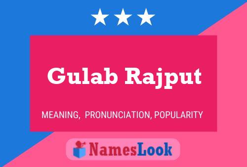 Póster del nombre Gulab Rajput