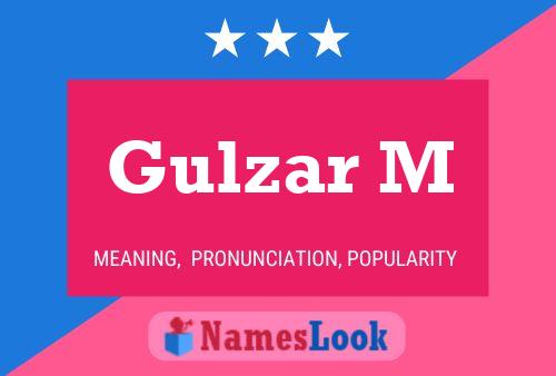 Póster del nombre Gulzar M