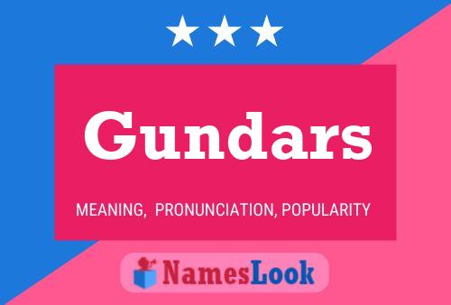 Póster del nombre Gundars