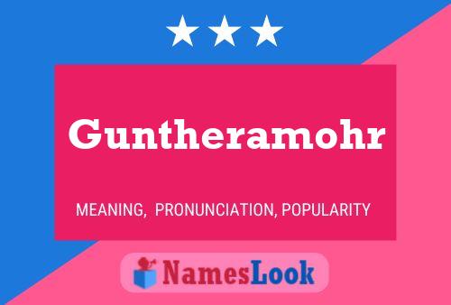 Póster del nombre Guntheramohr