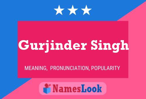 Póster del nombre Gurjinder Singh