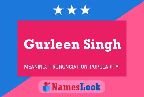 Póster del nombre Gurleen Singh