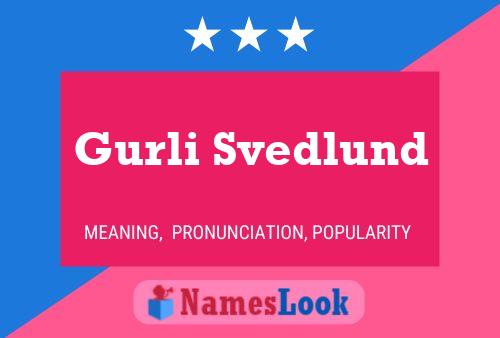 Póster del nombre Gurli Svedlund