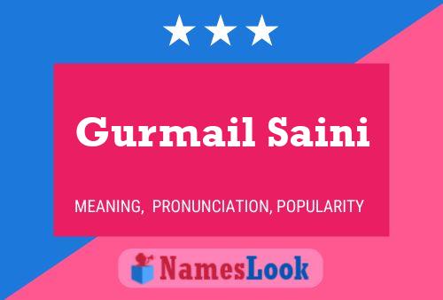 Póster del nombre Gurmail Saini