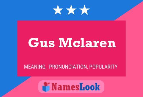 Póster del nombre Gus Mclaren