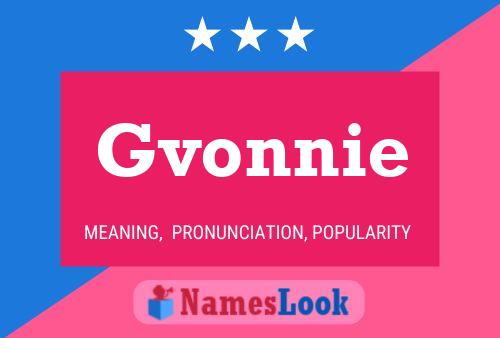 Póster del nombre Gvonnie