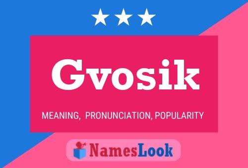 Póster del nombre Gvosik